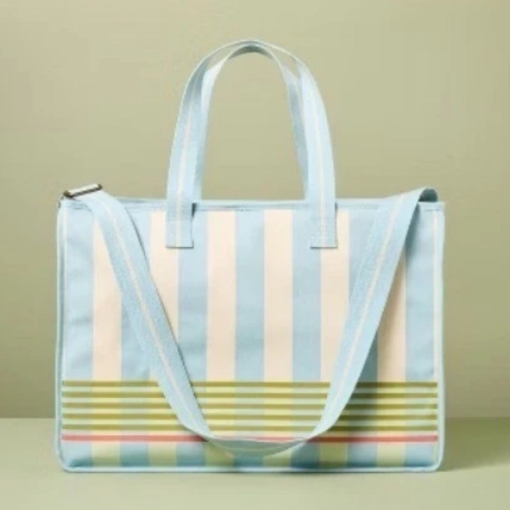 ‘Hearth & Hand’ Striped Tote Beach Bag